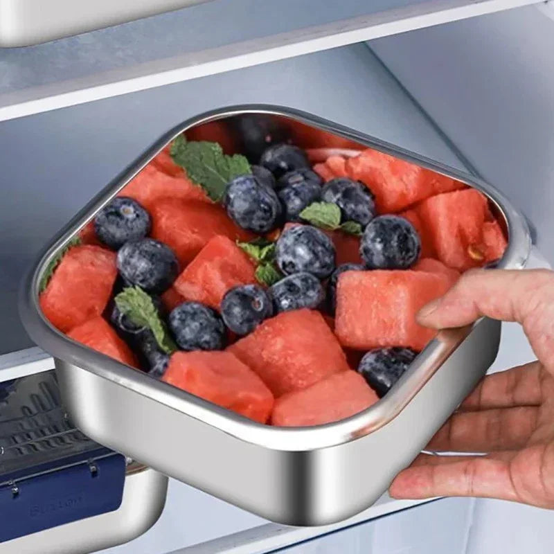 Stainless Steel Meal Prep Container Lid Airtight Bento