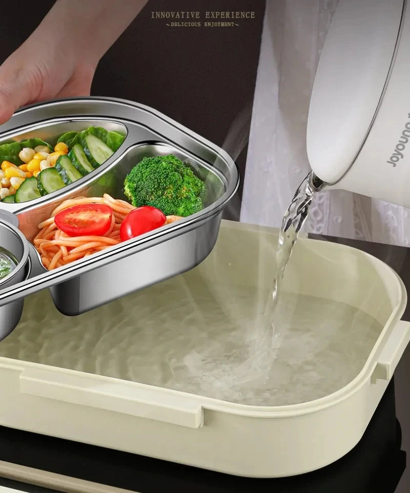 304 Stainless Steel Compartment Insulated Lunch Box Office