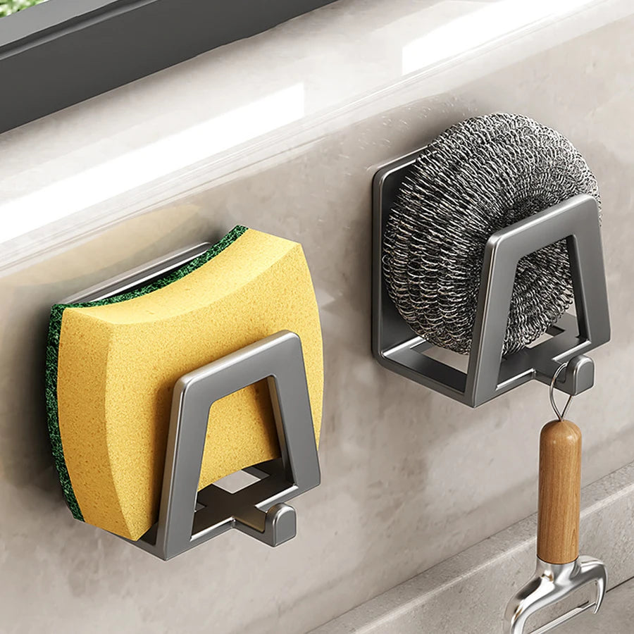 Sink Sponge Rack Drain Storage Holder Self Adhesive