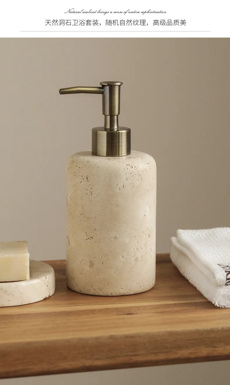 Ahunderjiaz-Wabi Sabi Style Soap Dispensers Bathroom Wash