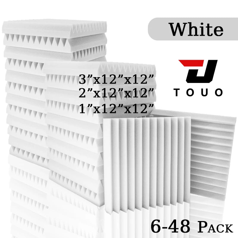 Touo Panel Soundproofing 6-48 Pack Studio Acoustic Foam