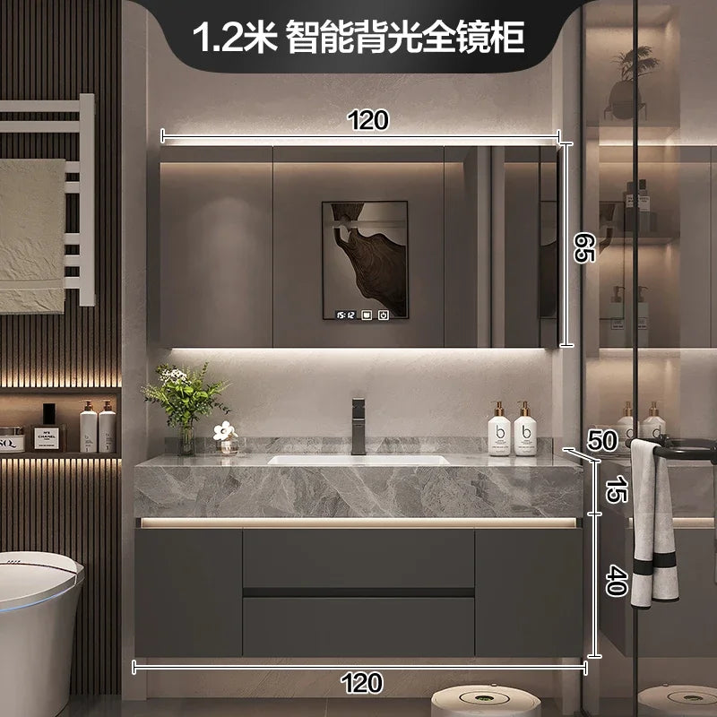 Paper Drawers Bathroom Cabinet Organizer Storage Mirror Toilet