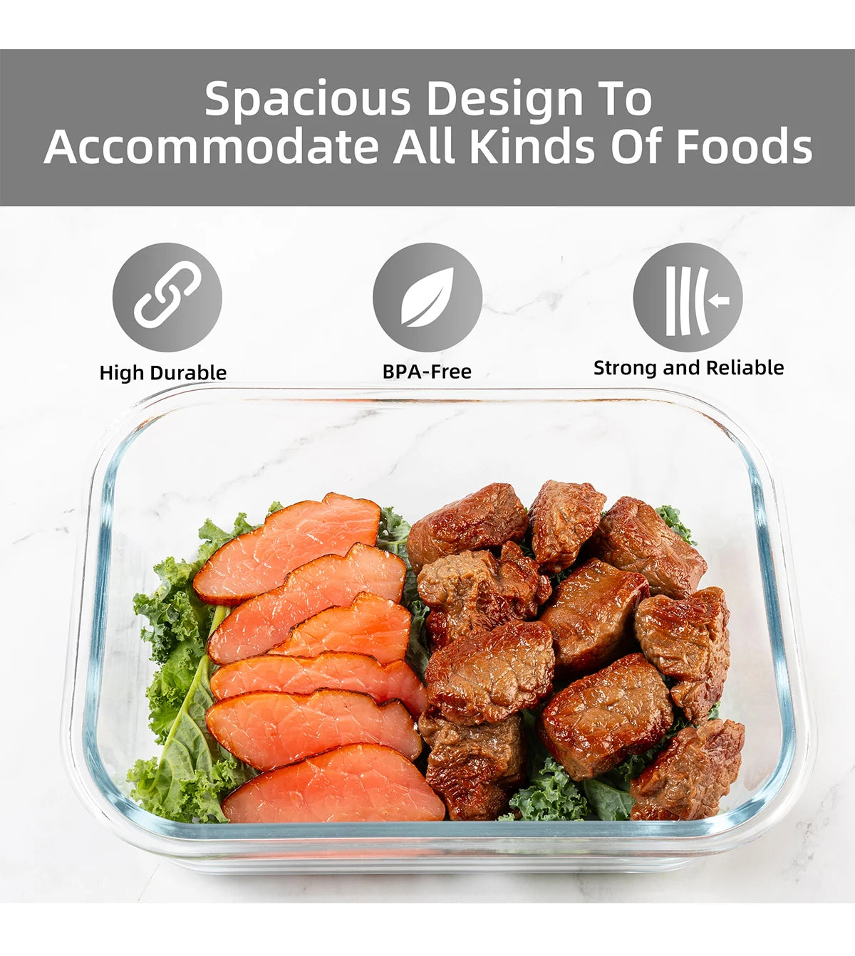 16-Piece Glass Food Storage Containers Leakproof Airtight