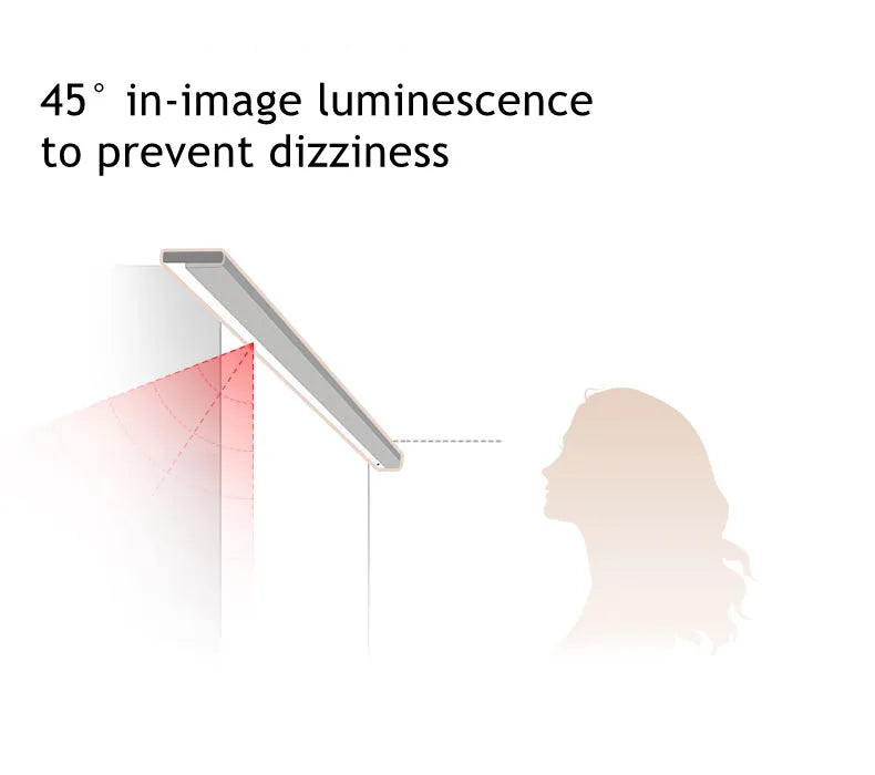 45degree Hidden Lighting Hard Bar Light Invisible Recessed