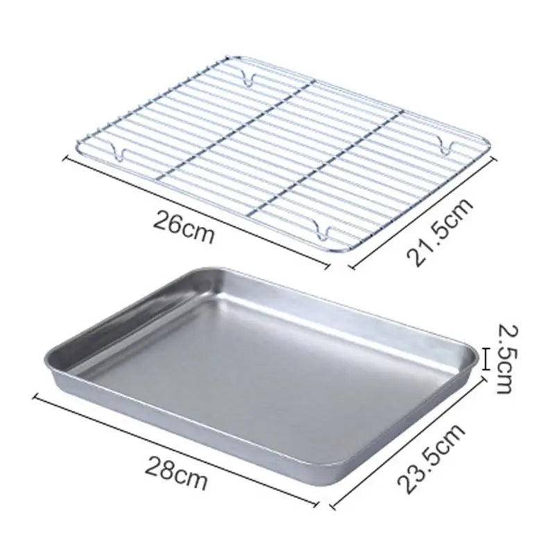 Stainless Steel Baking Tray Cooling Rack Grid Drying