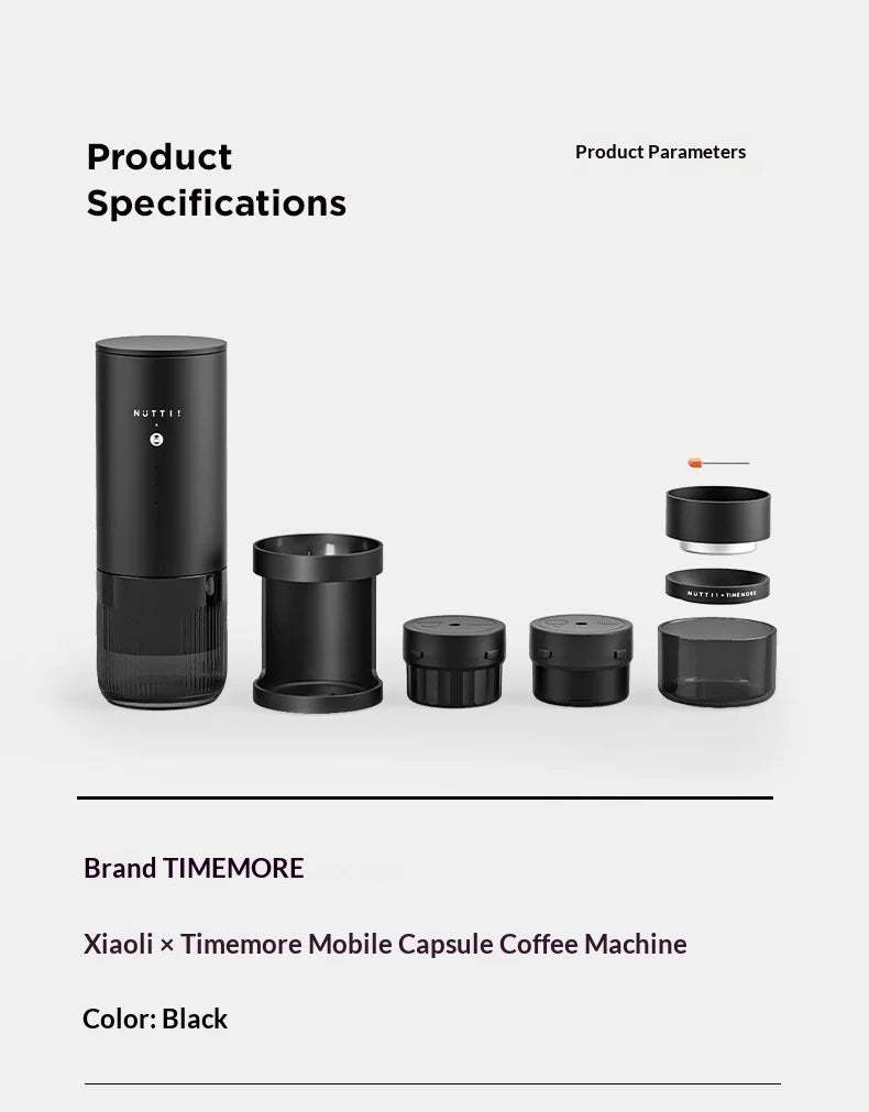 Timemore Nuttii Capsule Espresso Machine Travel & Outdoor