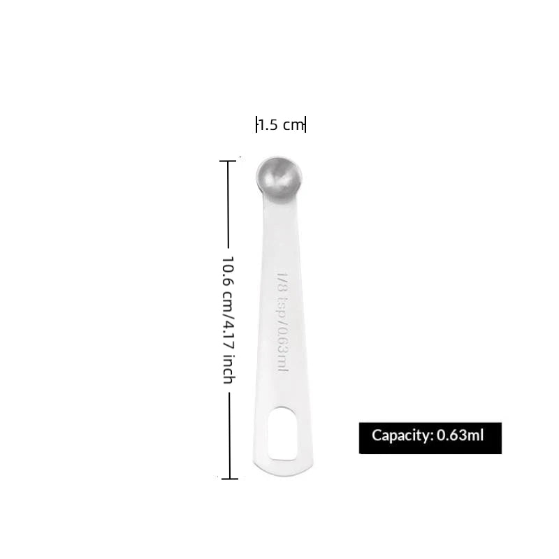 Stainless Steel Measuring Spoon 1/5/6 Scale Measuring Ruler