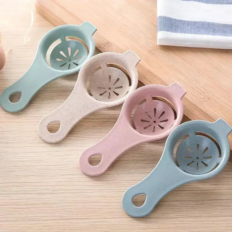 1pc/4pcs Wheat Straw Egg White Separator Egg Yolk
