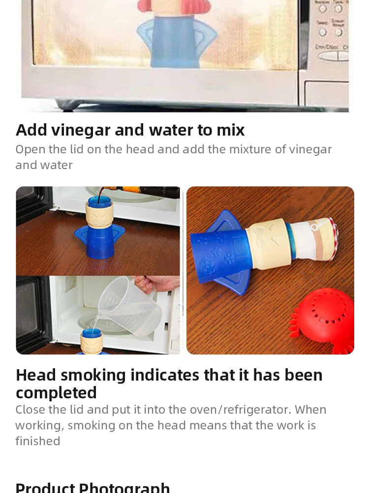 Microwave Cleaner Refrigerator Cleaning Deodorization Creative