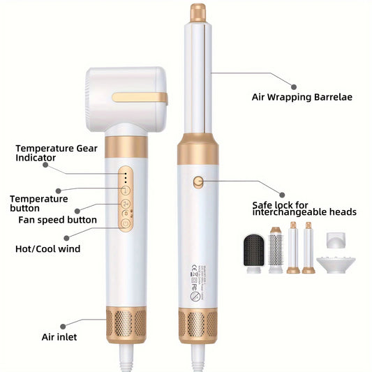 High Speed Hair Dryer Brush In Detachable Hair