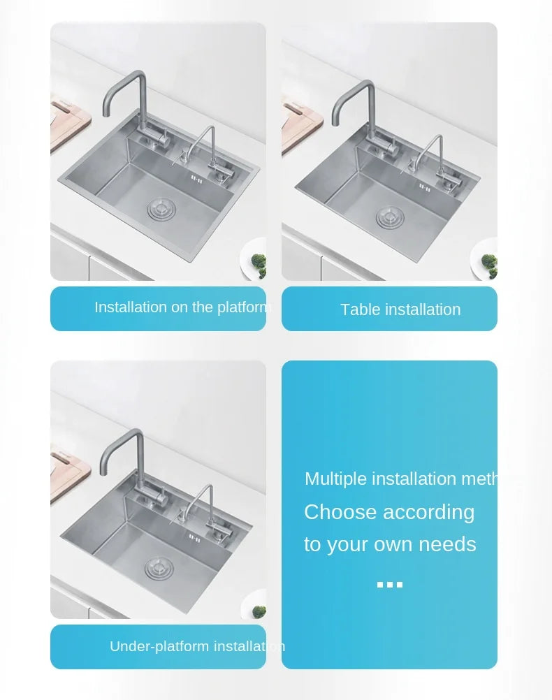 Nano 55 45 23cm Hidden Sink Groove Invisible