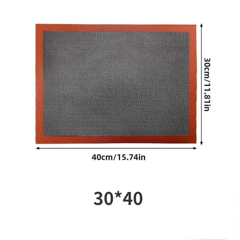 Silicone Grill Mat 30x40cm Baking Tray Breathable Bbq