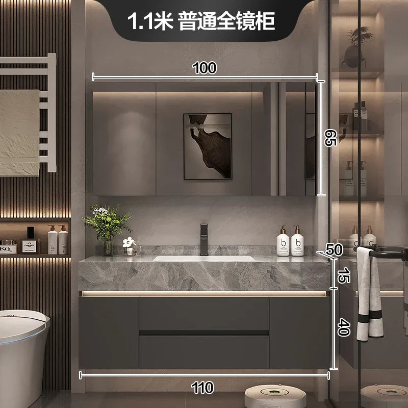 Paper Drawers Bathroom Cabinet Organizer Storage Mirror Toilet