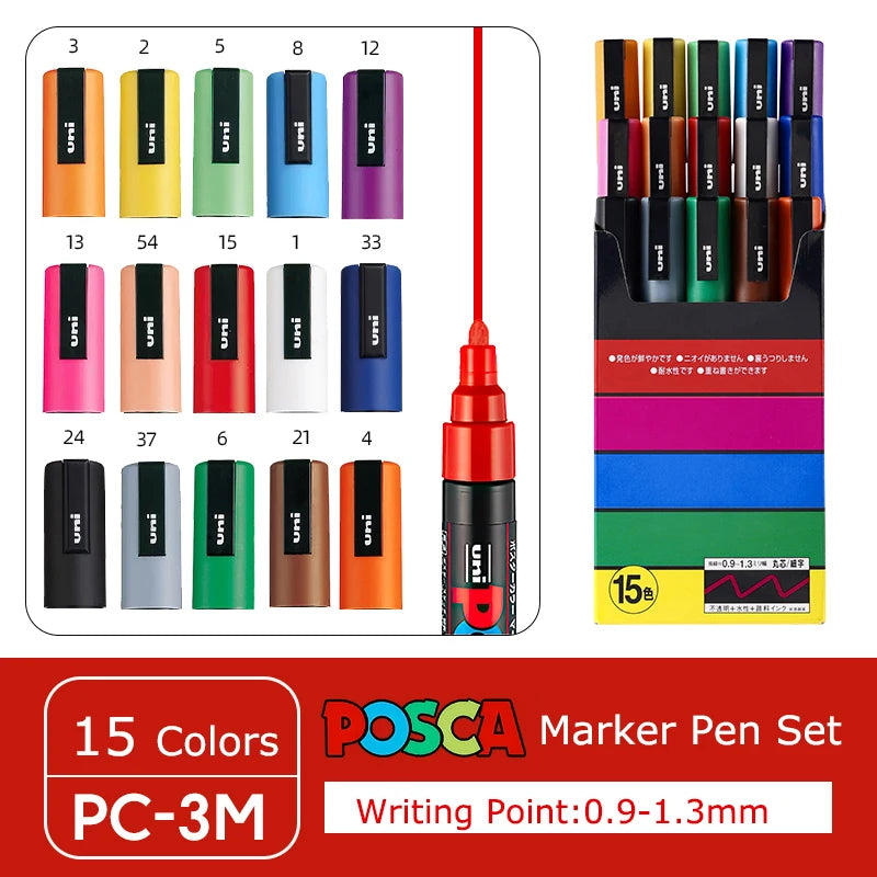 Uni Posca Full Marker Pen Storage Bag Pc-1m