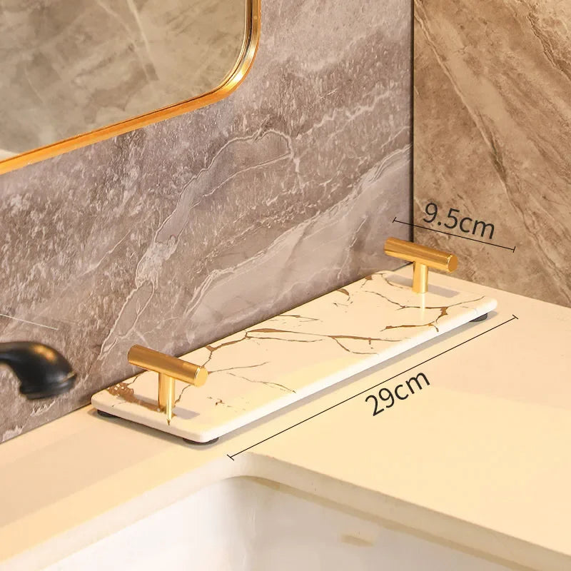 Creative Marble Texture Ceramic Toothbrush Cup Bathroom Soap