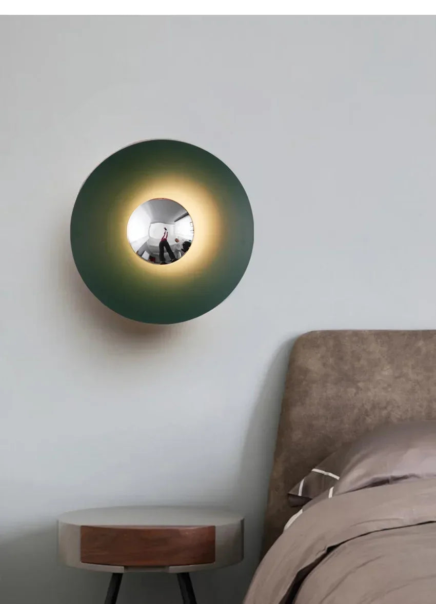 Modern Minimalist Designer Led Wall Light Dish Foyer