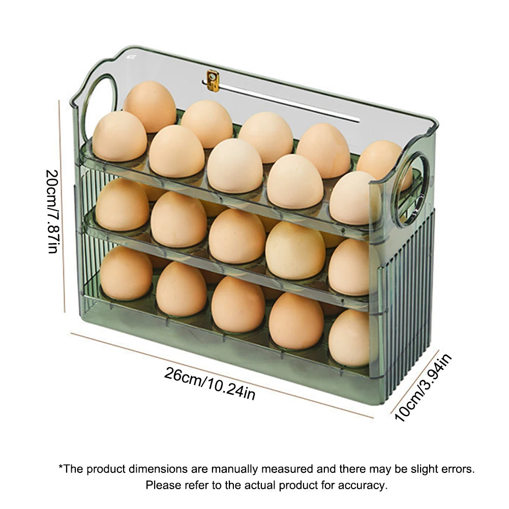 Egg Holder Large Capacity Egg Fridge Storage Box