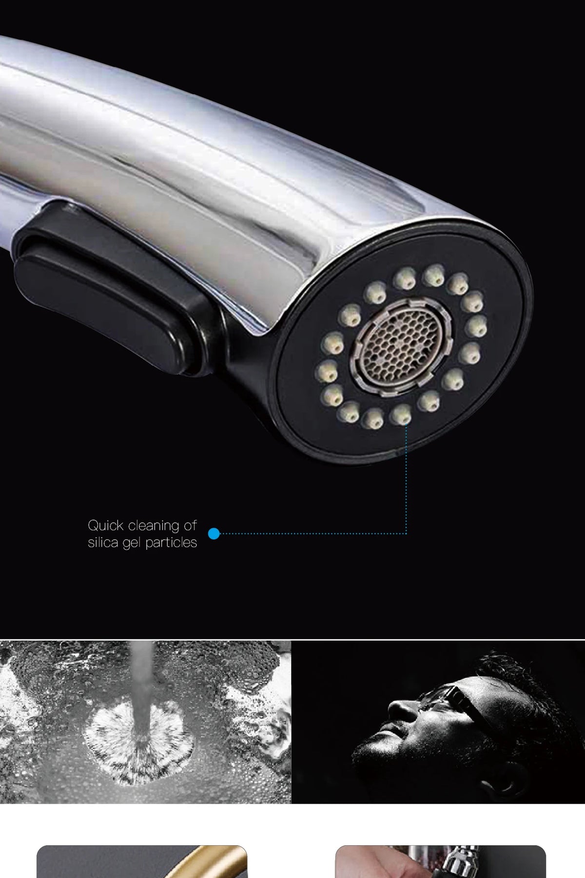 Aitana Simple Design Brass Black Faucet Modern Handle
