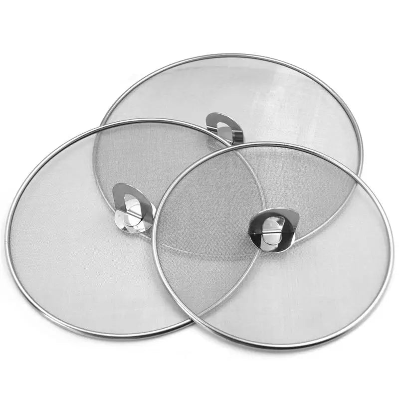 Stainless Steel Splatter Screen Mesh Pot Lid Cover