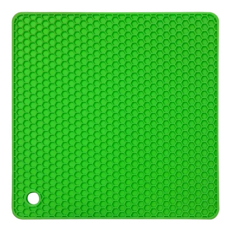 18cm Square Silicone Mat Heat Resistant Potholder Dining