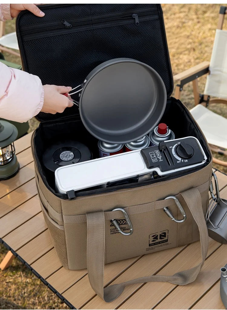 30l Camping Cookware Storage Bag Waterproof Outdoor Organizer