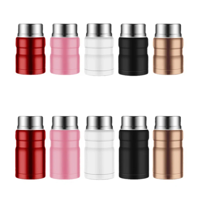 500/750ml Stainless Steel Food Container Food Thermal Jar