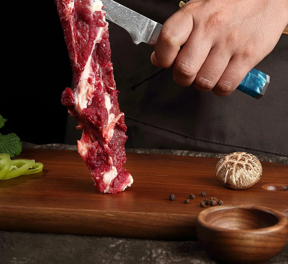 Japanese 67-Layer Damascus Steel Knife Utility Knife Meat