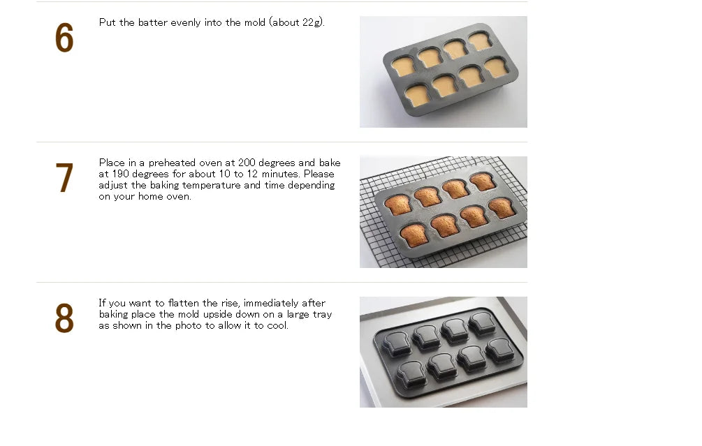 Cavity Toast Molds Jam Sandwich Bread Loaf Pan