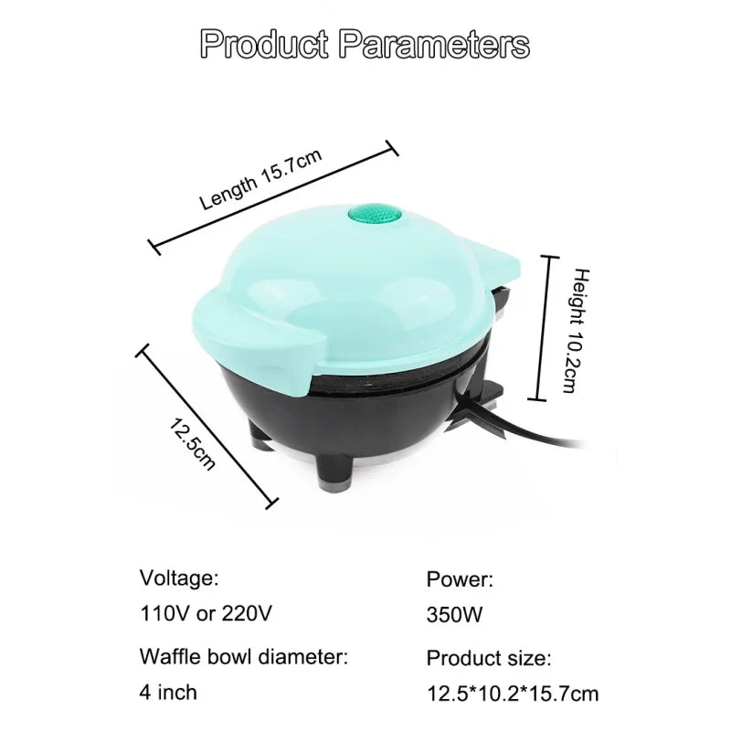 110/220v Waffle Bowl Machine Breakfast Cake Egg Tart