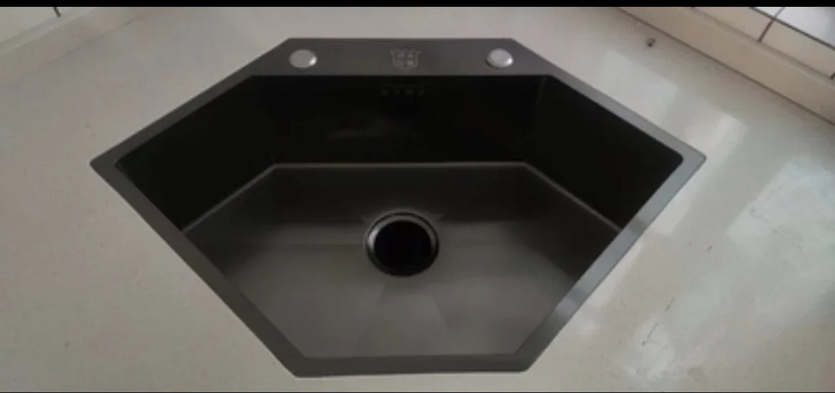 Diamond Shaped Sinks Stainless Steel Creative Corner Dish