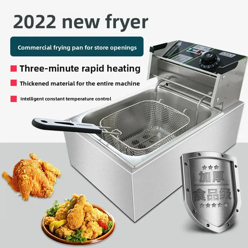 Deep Fryer Double Cylinder Fried Skewers Fried Chicken