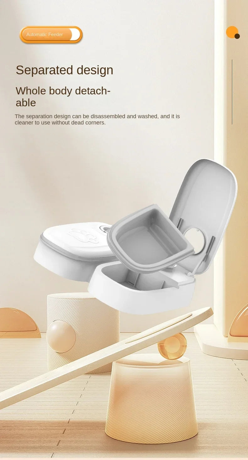 Dog Feeder Cat Automatic Feeding Water Bowl Timer