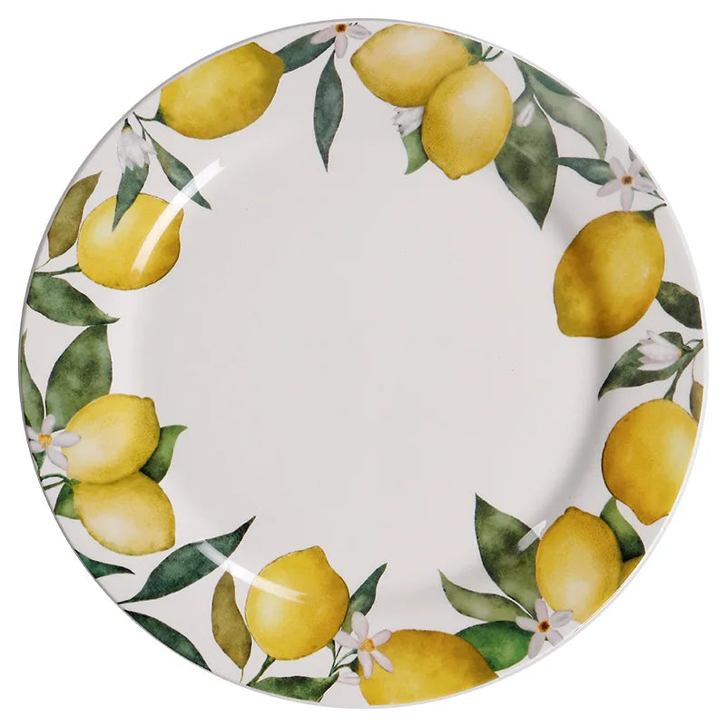 Creative Lemon Plate Ceramic Fruit Dish Ins Style