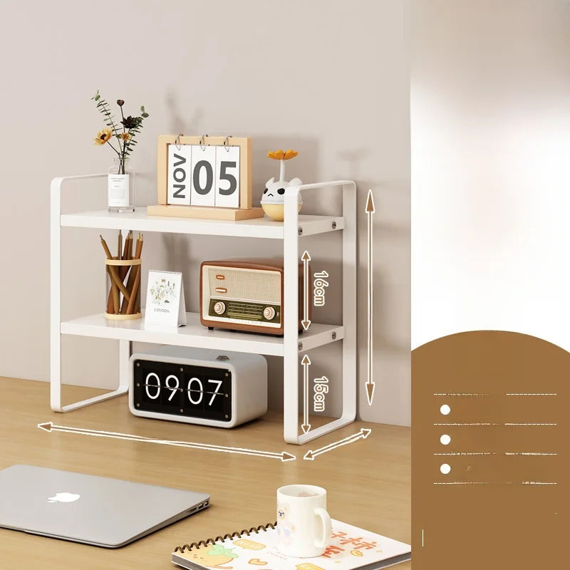 Multi-Layer Desk Organizer Rack Office Computer Table Storage