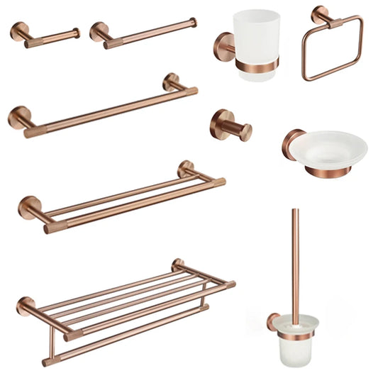 Brushed Rose Gold Stainless Steel Bathroom Hardware Towel