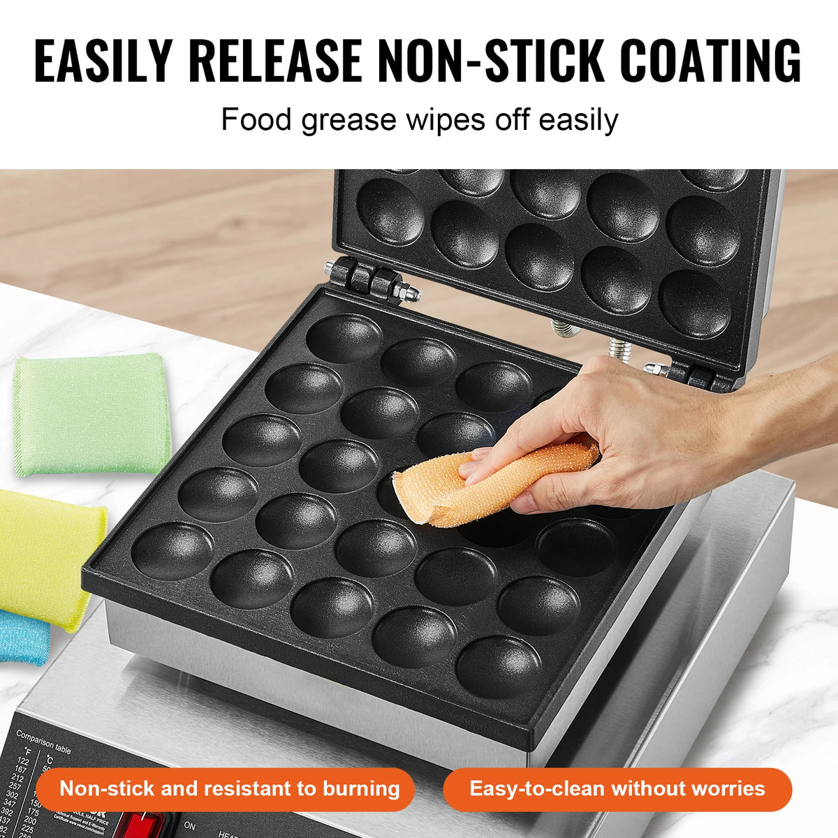Succebuy Electric Waffle Maker 25pcs Mini Dutch Pancake
