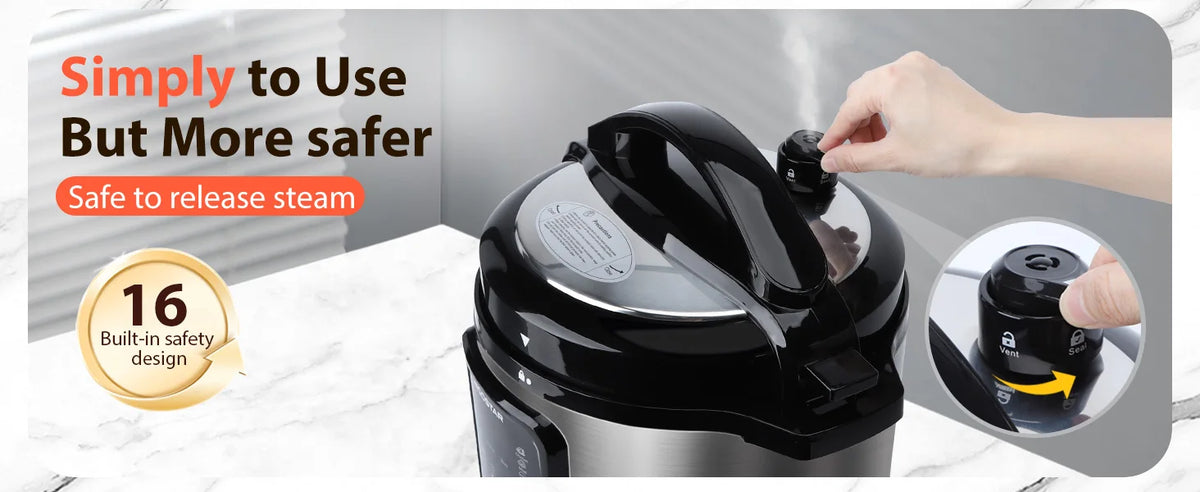 Aigostar 18-In-1 Electric Pressure Cooker Litres Programmable Pot