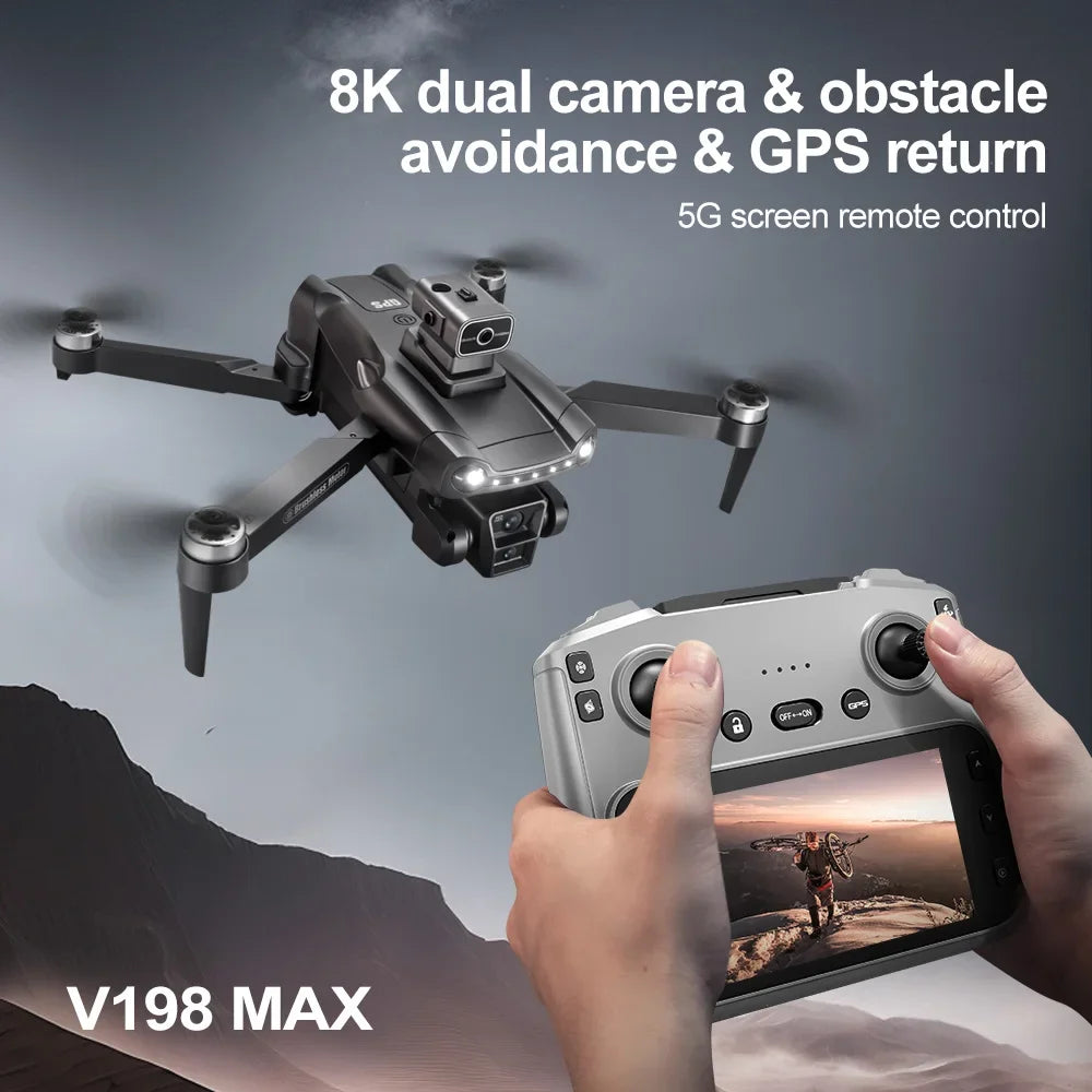 Original V198max Gps Drone 8k Professional Camera Aerial