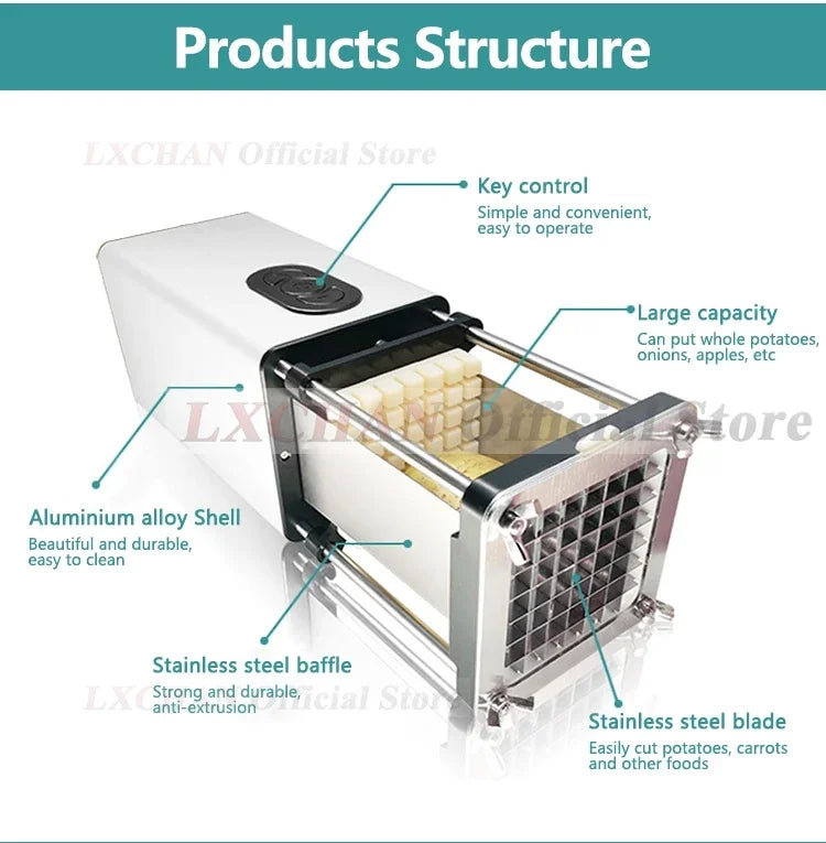 Homewise Electric Potato Cutter Potato Chip Cutter Vegetable