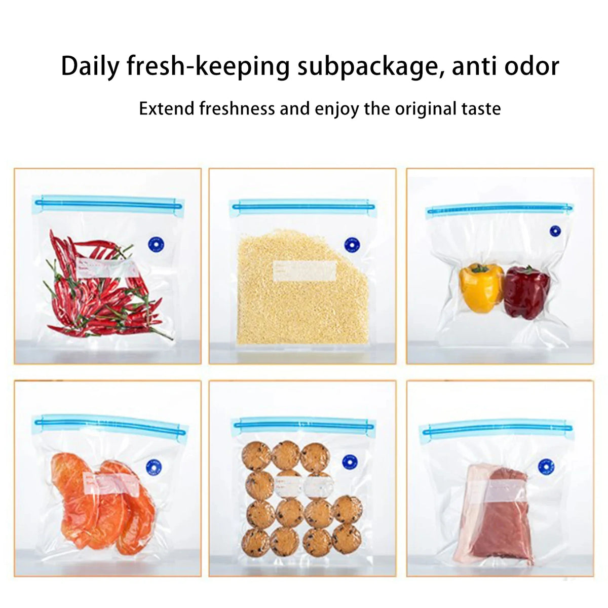 20/10pcs Reusable Vacuum Sealer Bag Air Valve Pump