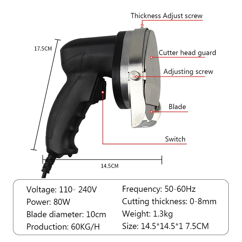 110v 220v Electric Barbecue Meat Slicer Kebab Slicer