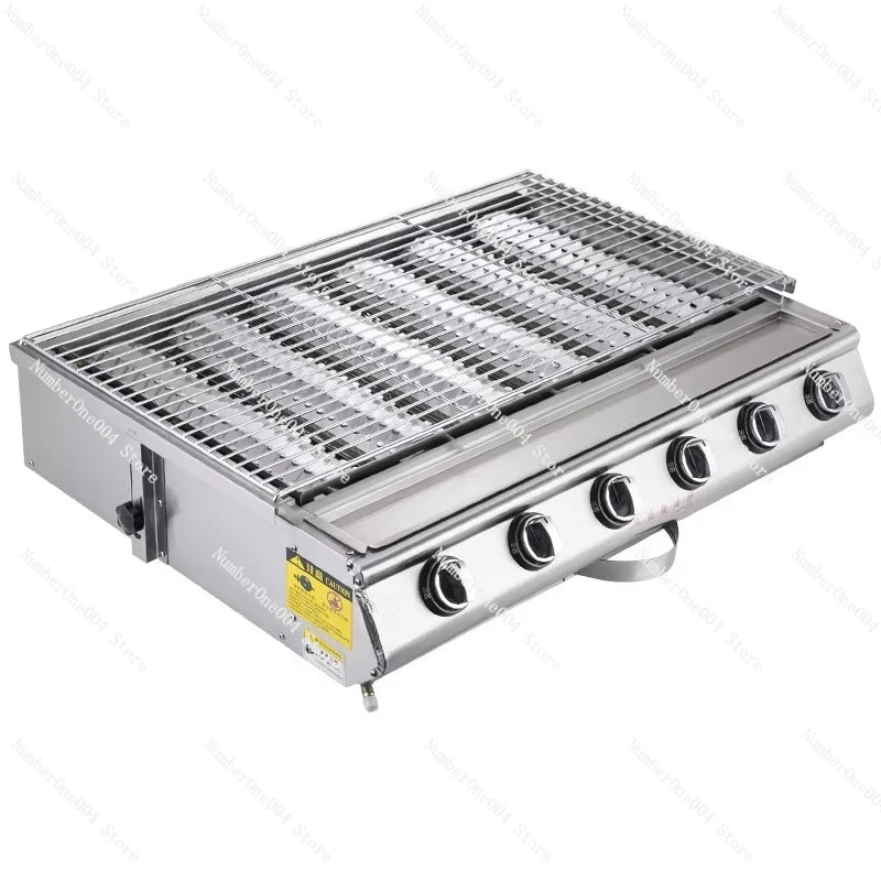 Gas Grill Oyster Fish Commercial Street Food Bbq