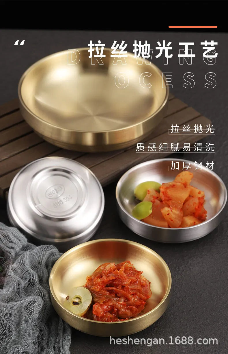 Korean 304 Stainless Steel Sauce Dish Small Dish