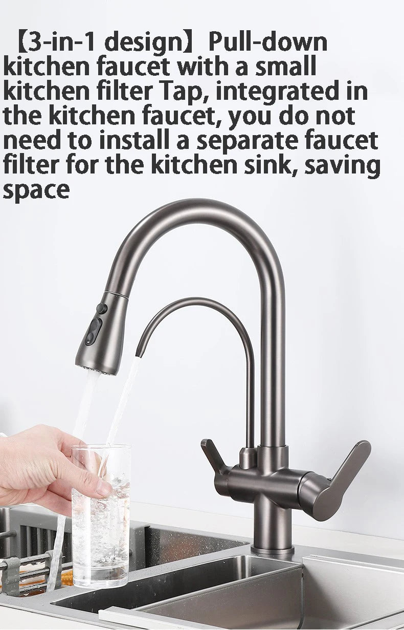 Touch On Filtered Faucet Three Ways Cold Drinking