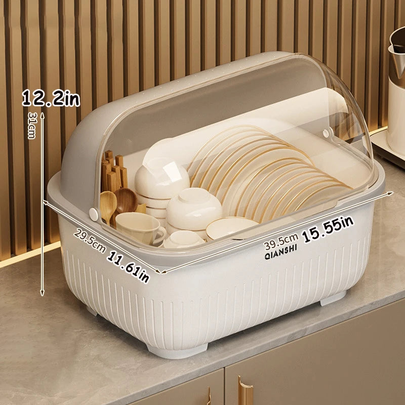 Dish Rack Protective Cover - Space-Saving Dust-Proof Storage