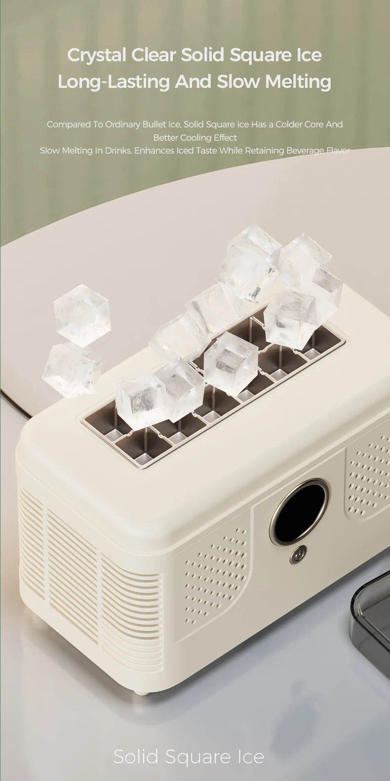 12v/220v Mini Ice Maker Car Dorm Office Camping