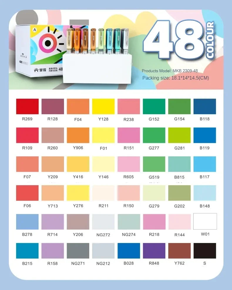 Grasp 120/1 Acrylic Markers Brush Pens Fabric Rock