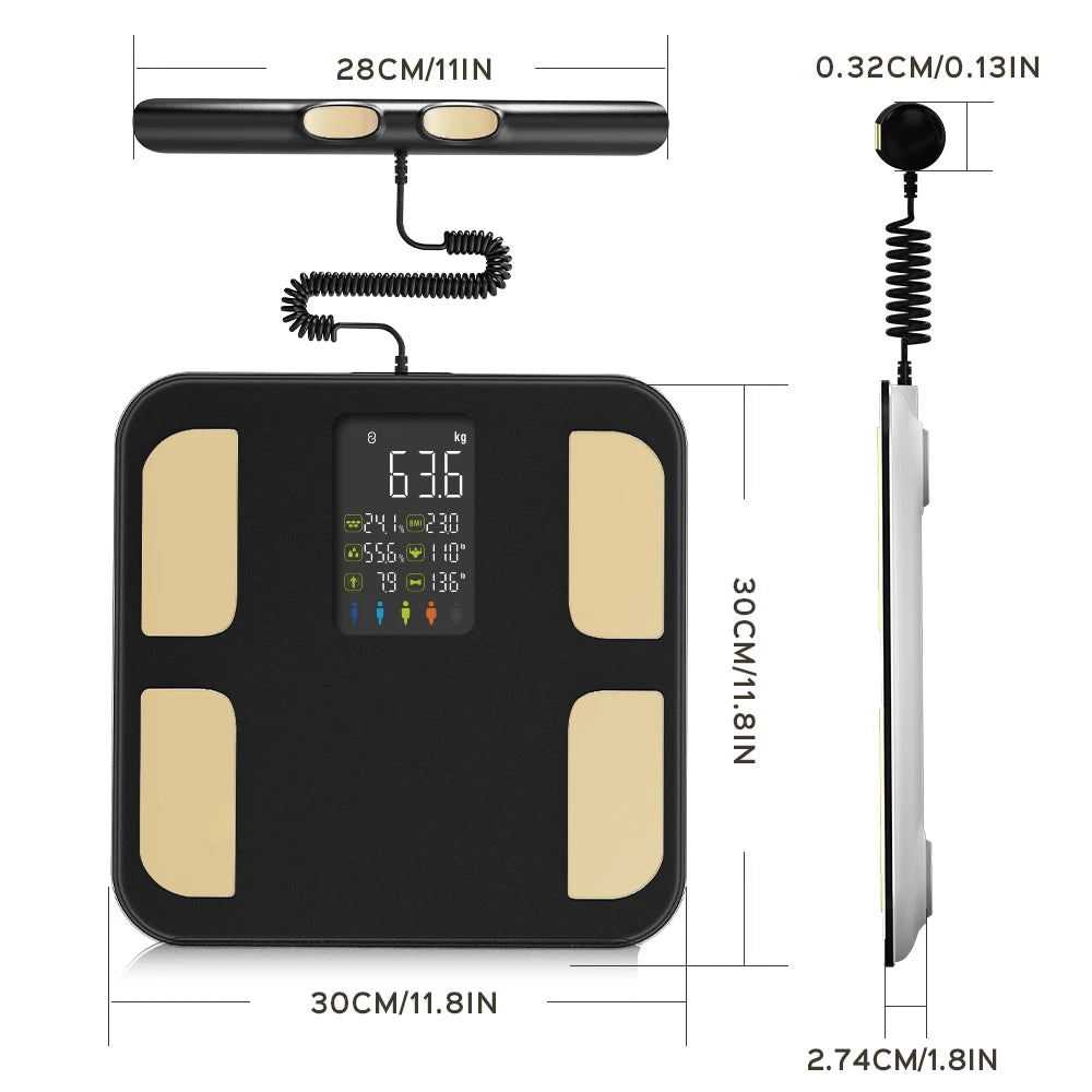 Smart Bioimpedance Scale Smart Body Composition Scale Digital