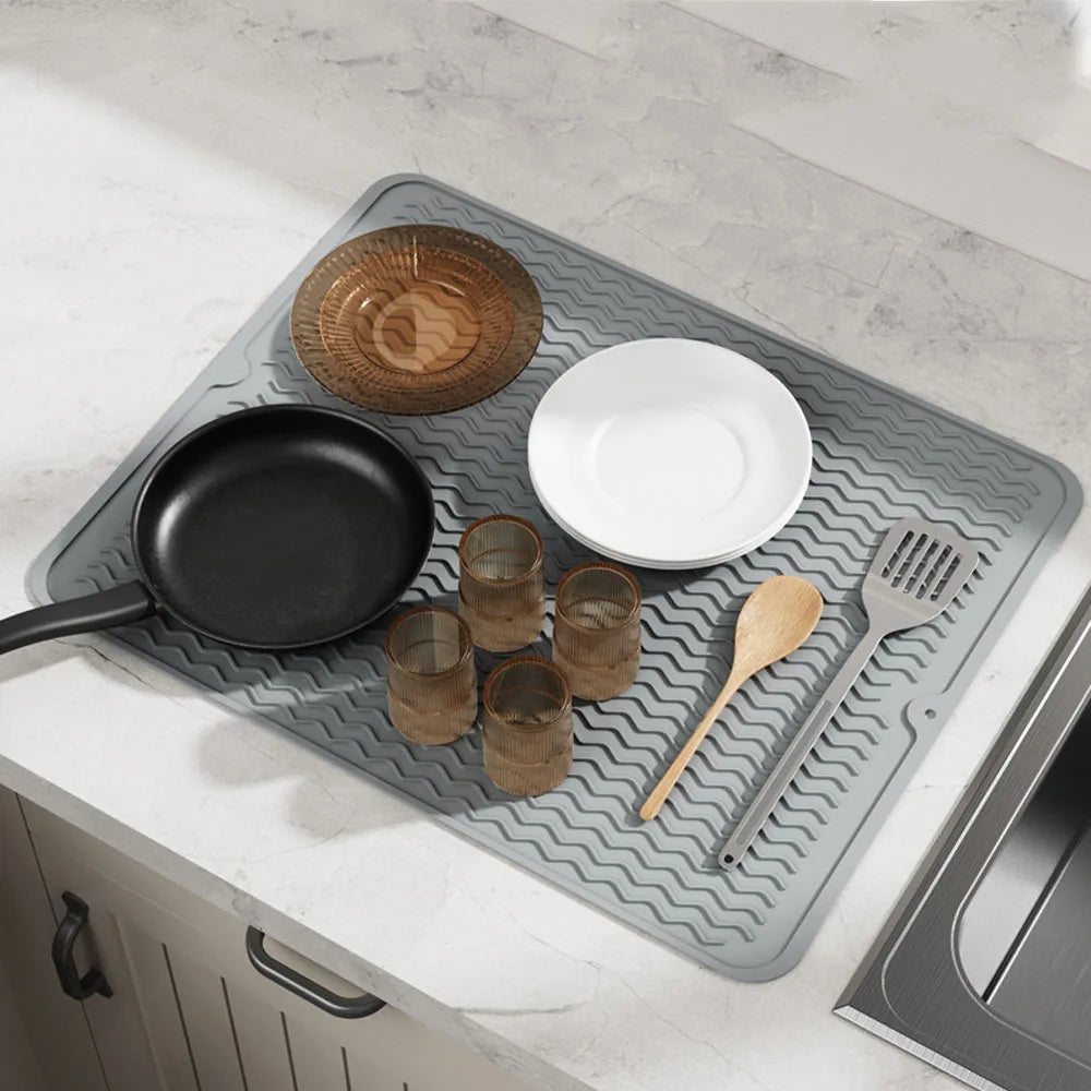 Silicone Dish Drying Mat Non-Slip Drying Rack Pad