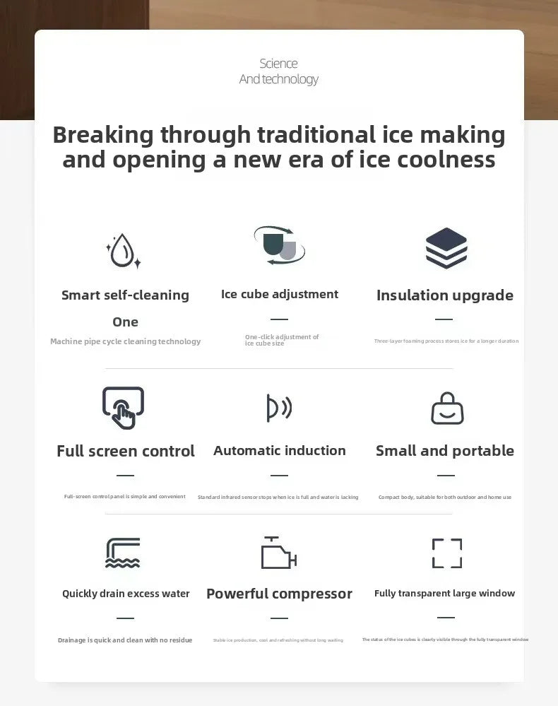 3l Small Ice Maker Mini Block Ice Dormitory